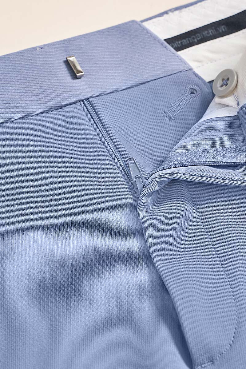 Quần Âu 0 Li Nam Trung Niên ANCHI Chất Liệu Vải Tăm Phom Suông Ống Rộng Màu Ghi Nhạt_thumbnail_6