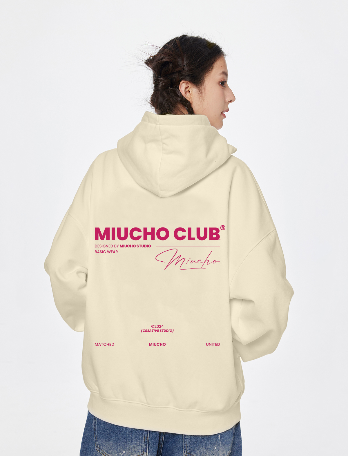 Áo hoodie unisex form rộng HDD1324 Miucho nỉ chân cua dày dặn in basic_thumbnail_1