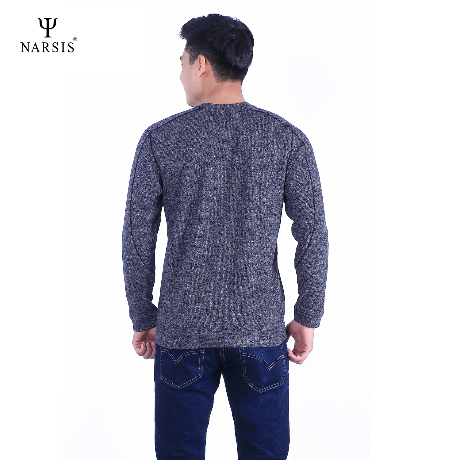 ÁO THU ĐÔNG NAM D7063 D7063 NARSIS VẢI LEN COTTON ẤM ÁP, THOÁNG MÁT, GIỮ ẤM TỐT, MỀM MẠI_thumbnail_1