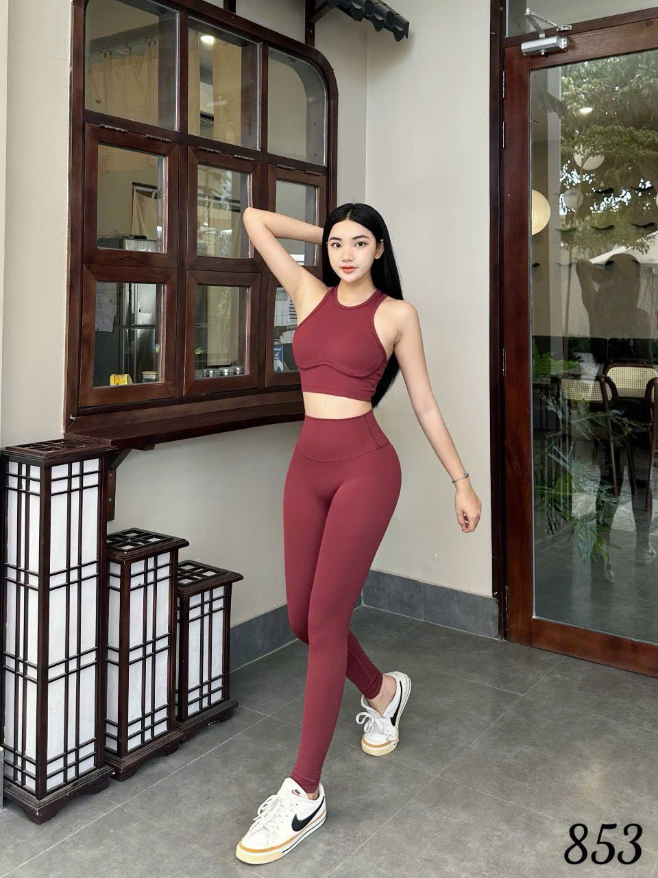 Bộ Quần Áo Thể Thao Tập Gym Yoga Nữ Dáng Dài Lulu Ba Lỗ Cá Tính_thumbnail_11