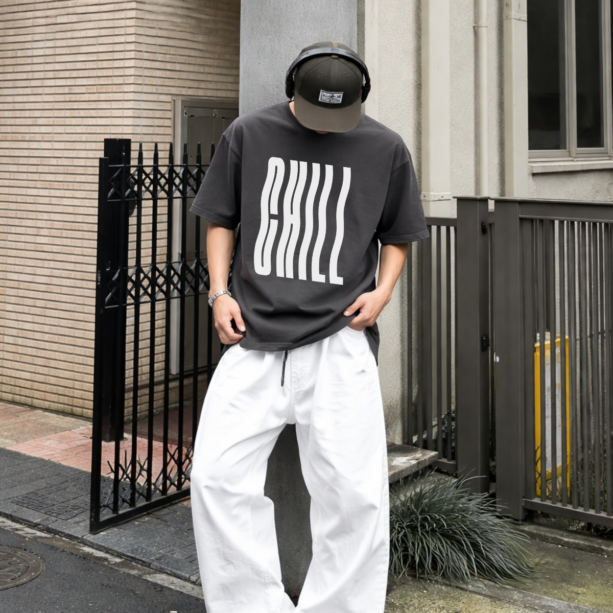 Áo thun unisex UX30-1180 chữ CHILL dáng oversized local brand WETEE_thumbnail_8