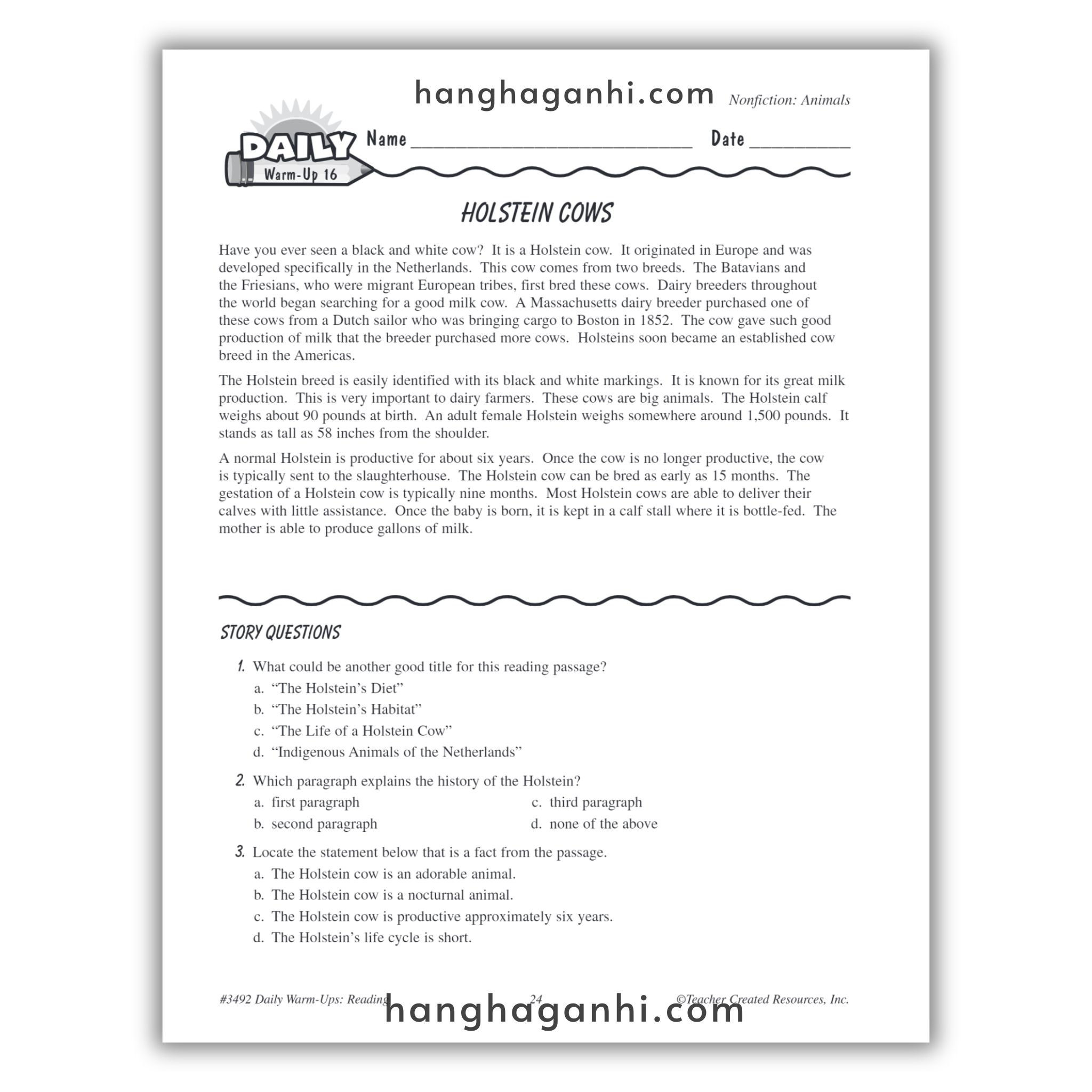 Sách Daily Warm Ups Reading Grade 6_thumbnail_8
