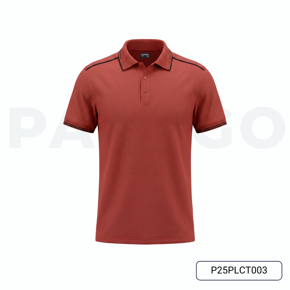 Áo polo cao cấp PAPAGO nam Trung niên vải cotton kim cương form rộng - P25PLCT003_thumbnail_12