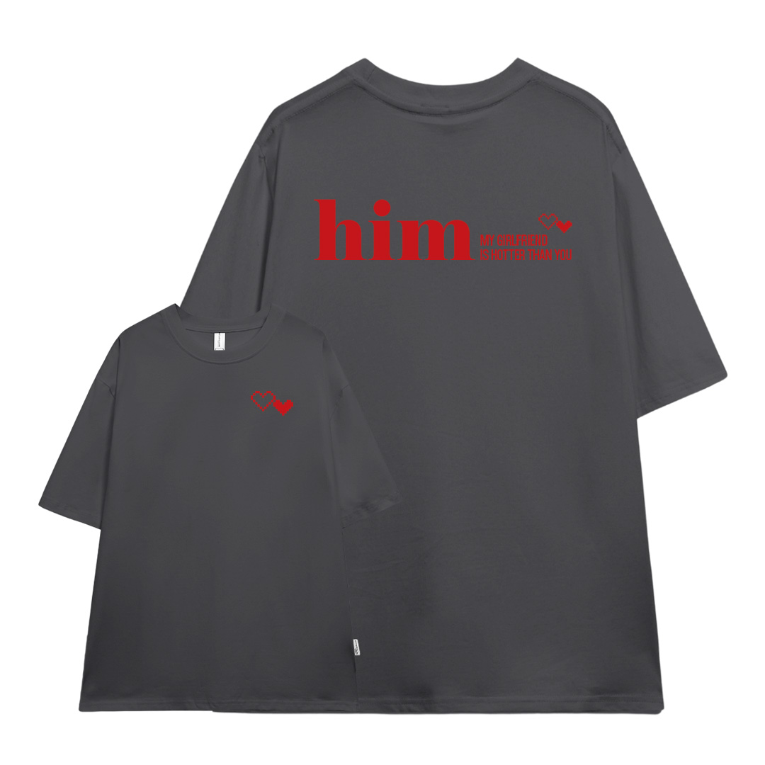 Áo thun cặp đôi couple đáng yêu from rộng ATD1368 Miucho vải cotton cổ tròn in Typography_thumbnail_0