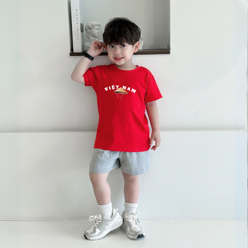 Bộ đồ bé trai in hình 'Việt Nam, Nón Lá' -  Loza Kids SB348_thumbnail_2