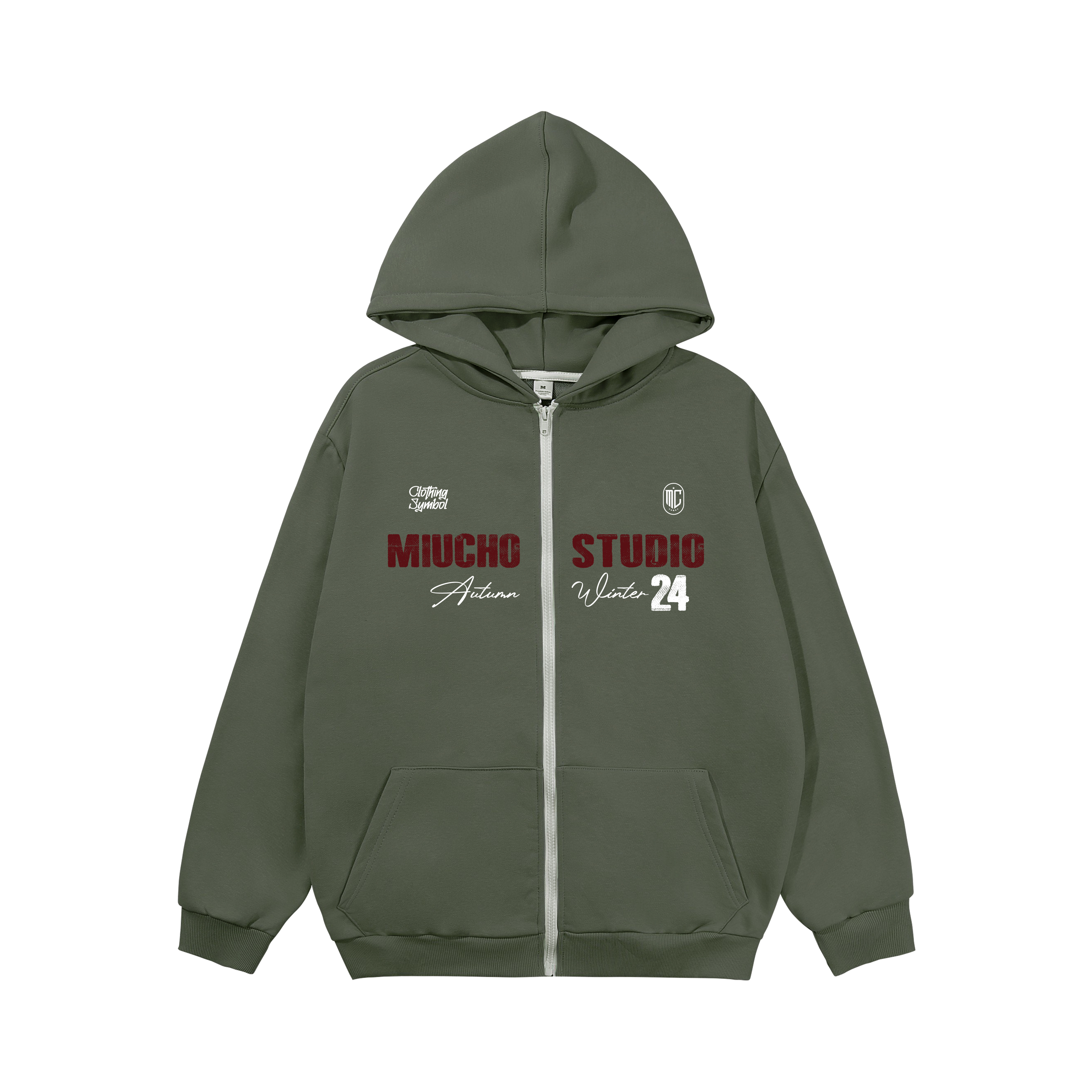 Áo hoodie zip nữ local brand HZD1586 Miucho vải nỉ chân cua dày dặn mủ rộng in typography_thumbnail_12