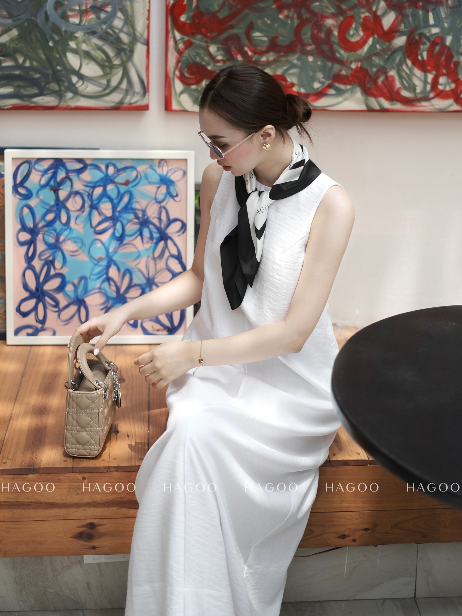 Váy suông đũi sồi gân nổi HAGOO_thumbnail_3