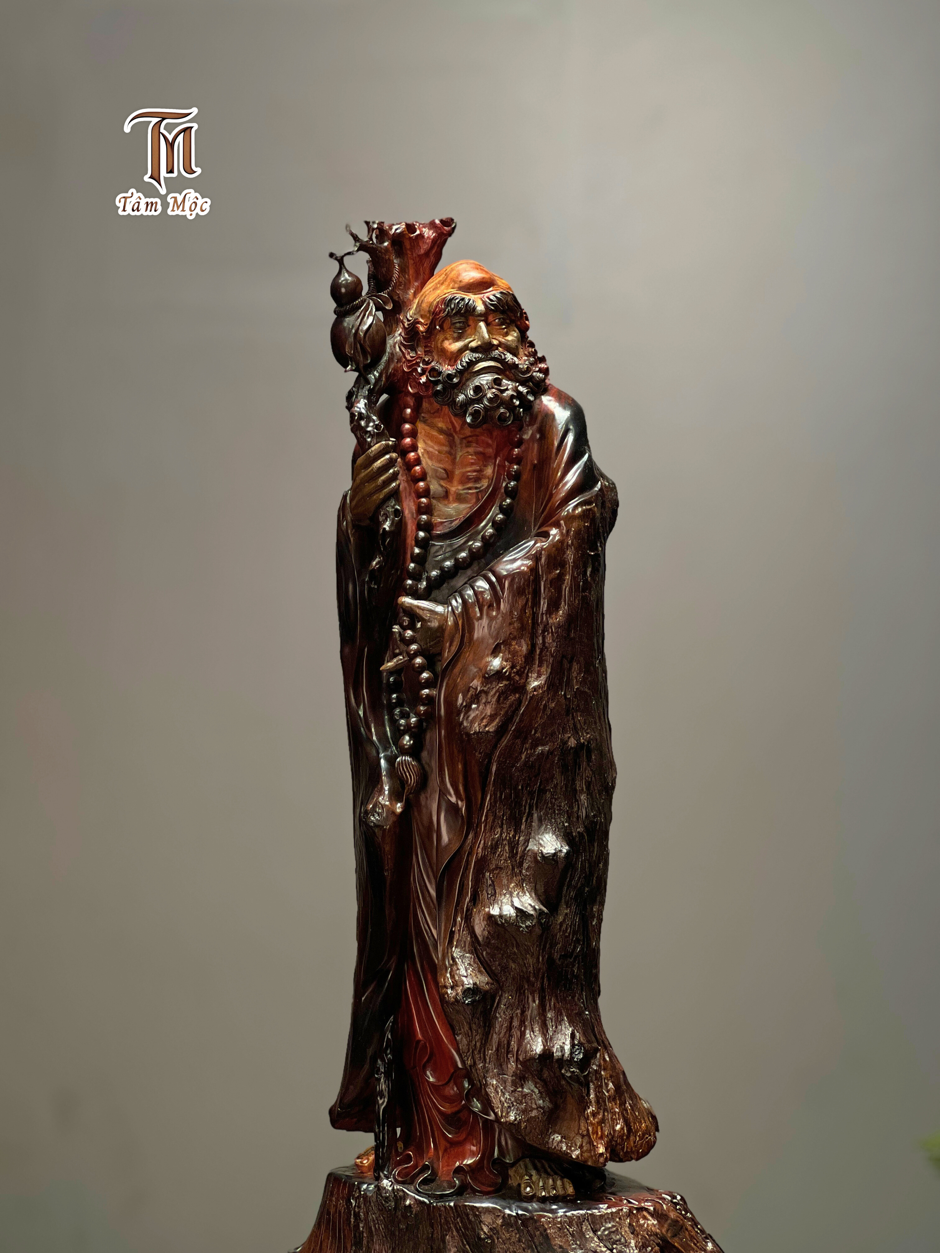 Tác phẩm: Đạt Ma Giáo Hóa – Gỗ Nu Trắc_thumbnail_3