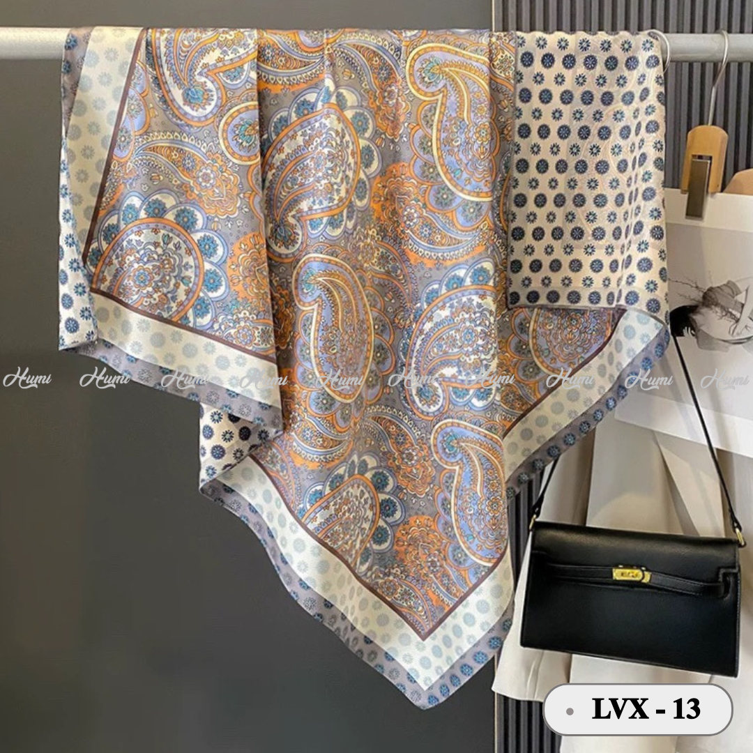 KHĂN LỤA VUÔNG 2 MẶT 90X90CM (LVX-13)