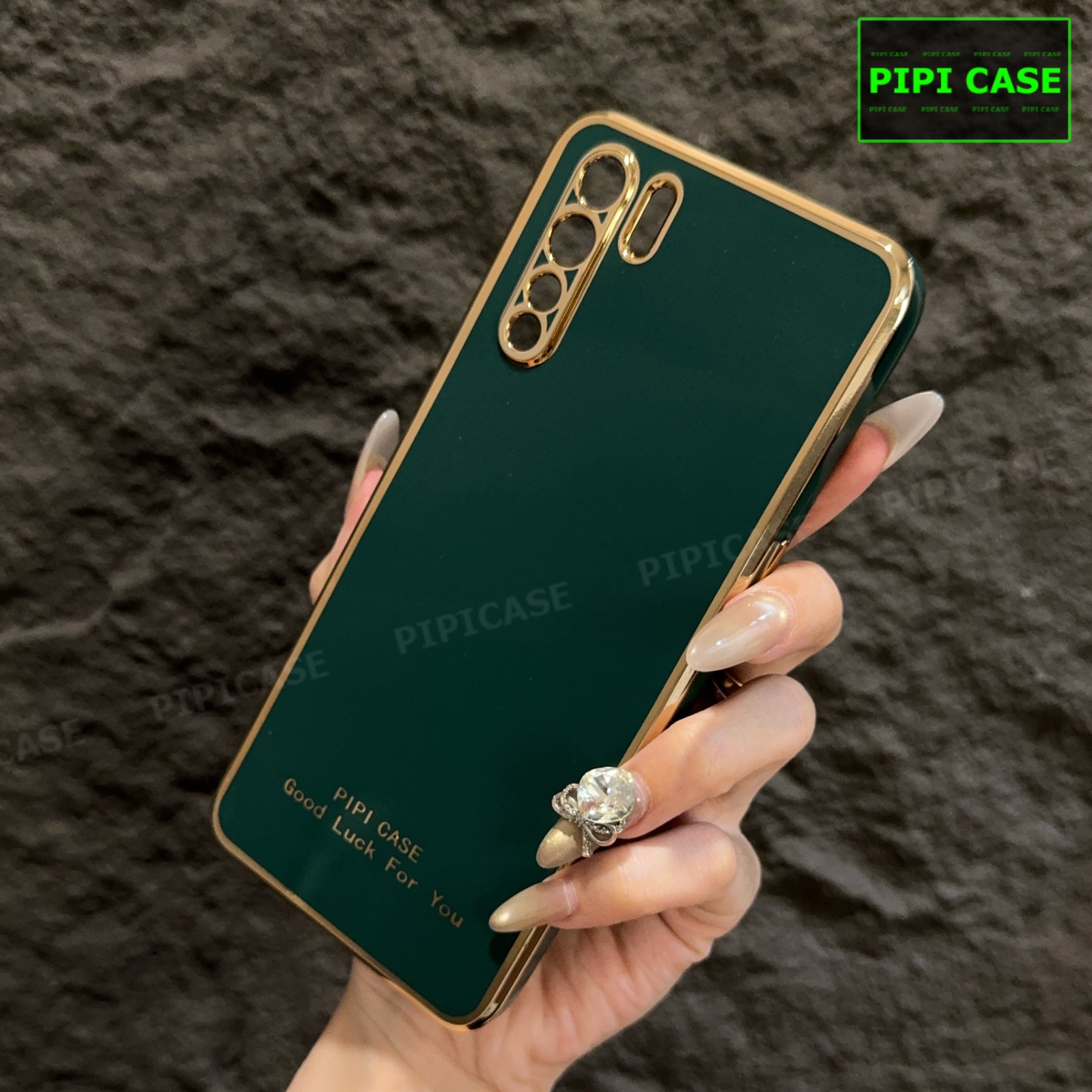 Ốp Lưng Oppo Reno 3 - Royal - Xanh Lá