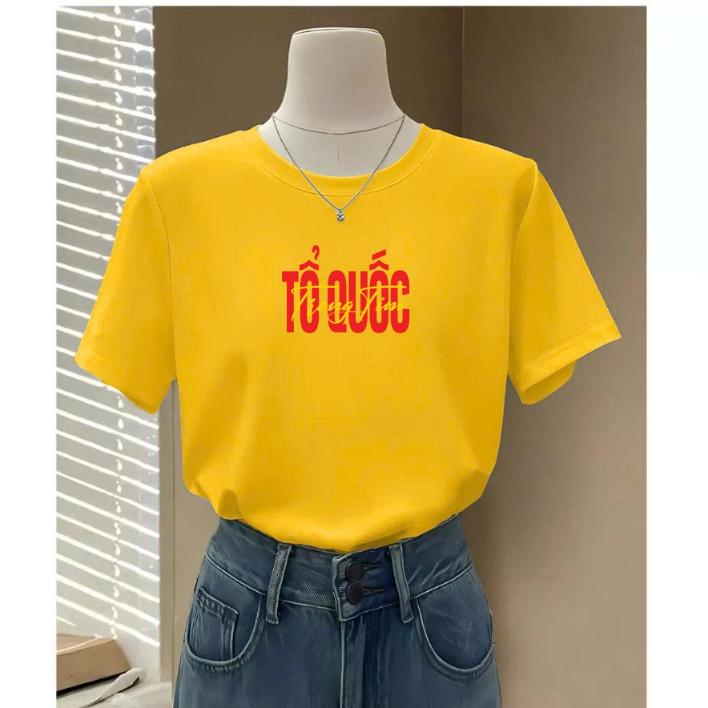 Áo phông nữ Tổ Quốc Trong Tim, chào mừng Quốc Khánh 2/9  - Áo thun 'Độc lập tự do' - LOZA G0416_thumbnail_6