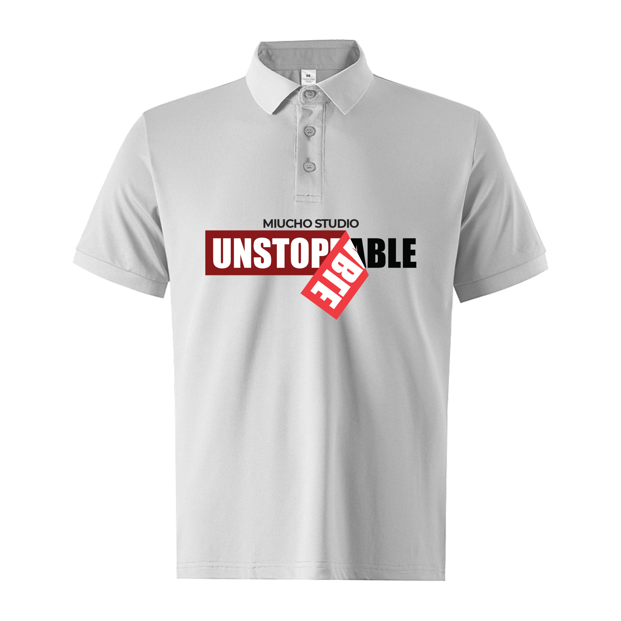 Áo polo nam đẹp form vừa 2066 Miucho Iconic cổ trụ vải cá sấu polyester thoáng mát in typography_thumbnail_14