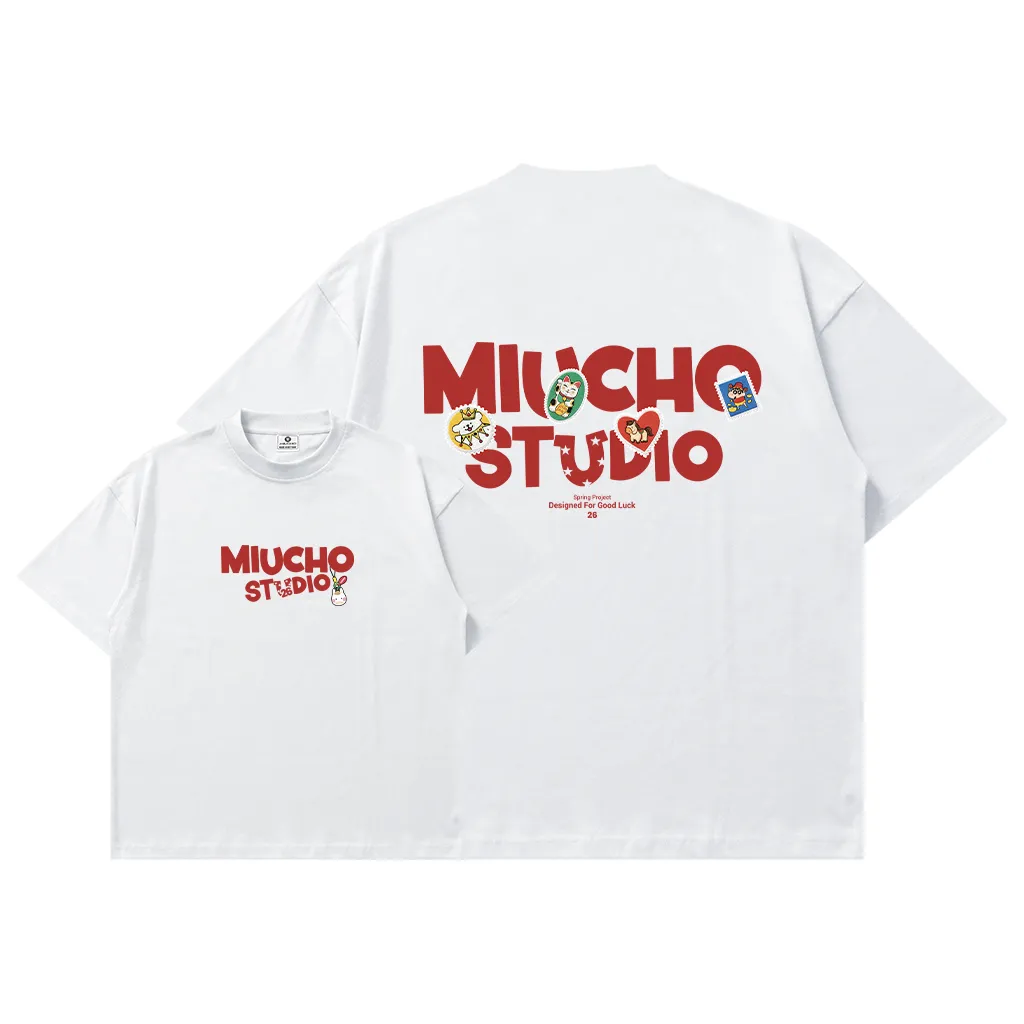 Áo thun Tết boxy nam nữ local brand Miucho Studio vải dày dặn thoáng mát tôn dáng 2981_thumbnail_0