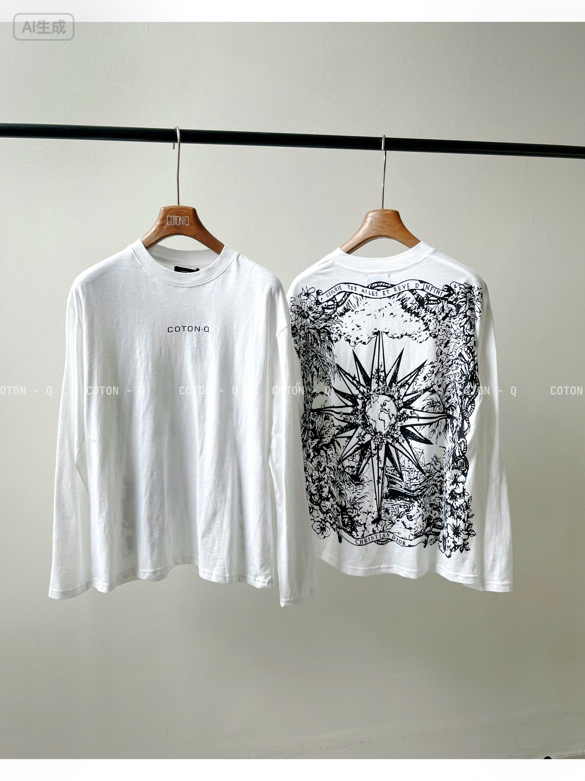 Áo thun tay dài trắng in sau_thumbnail_9