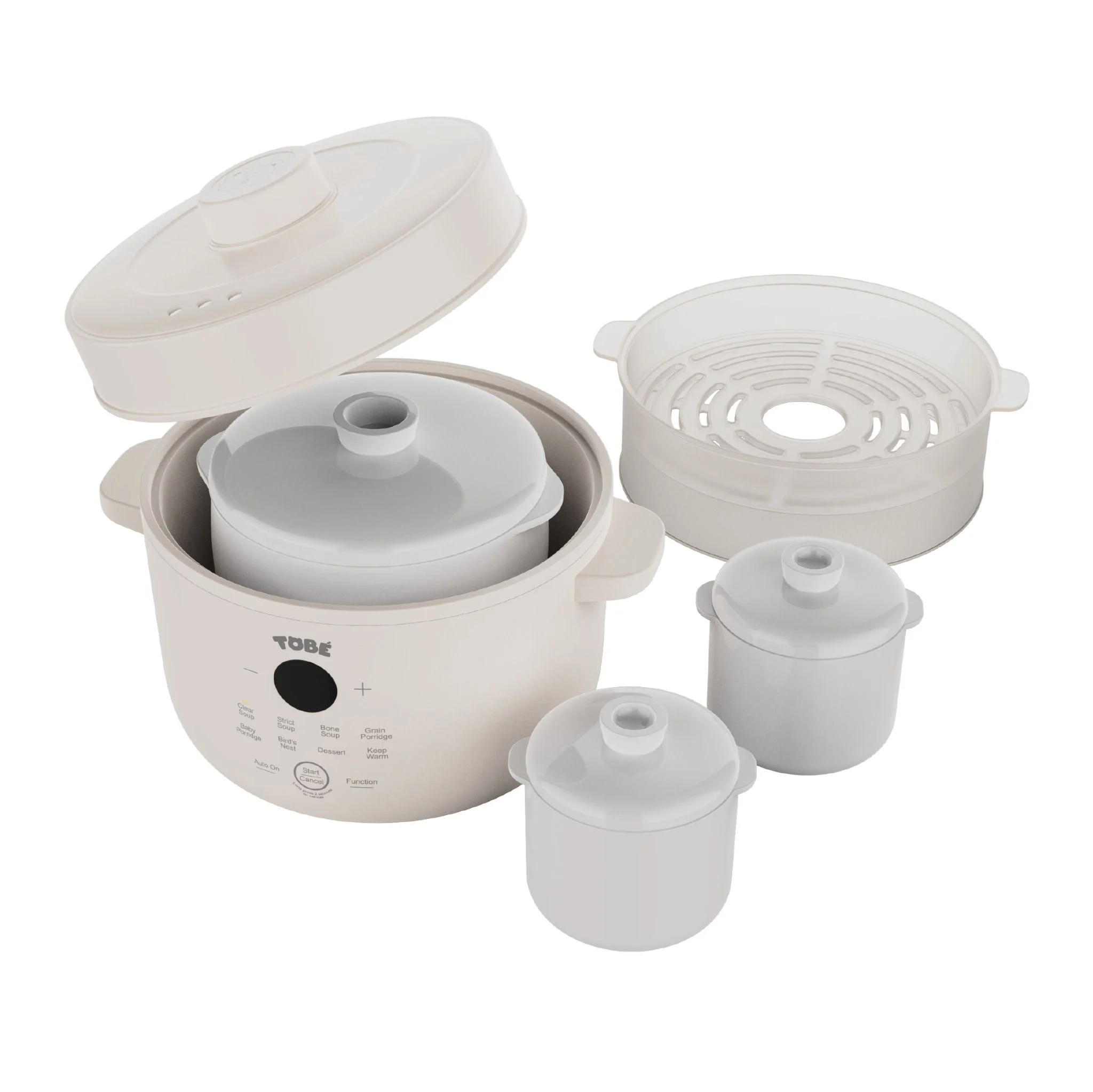 Nồi nấu cháo chậm Komi Plus ( White) TOBE_thumbnail_3