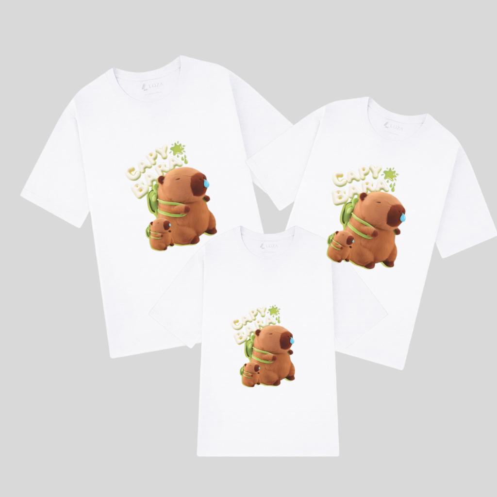 [Form rộng] Áo thun gia đình in hình CapyBara- LOZA G0192_thumbnail_2