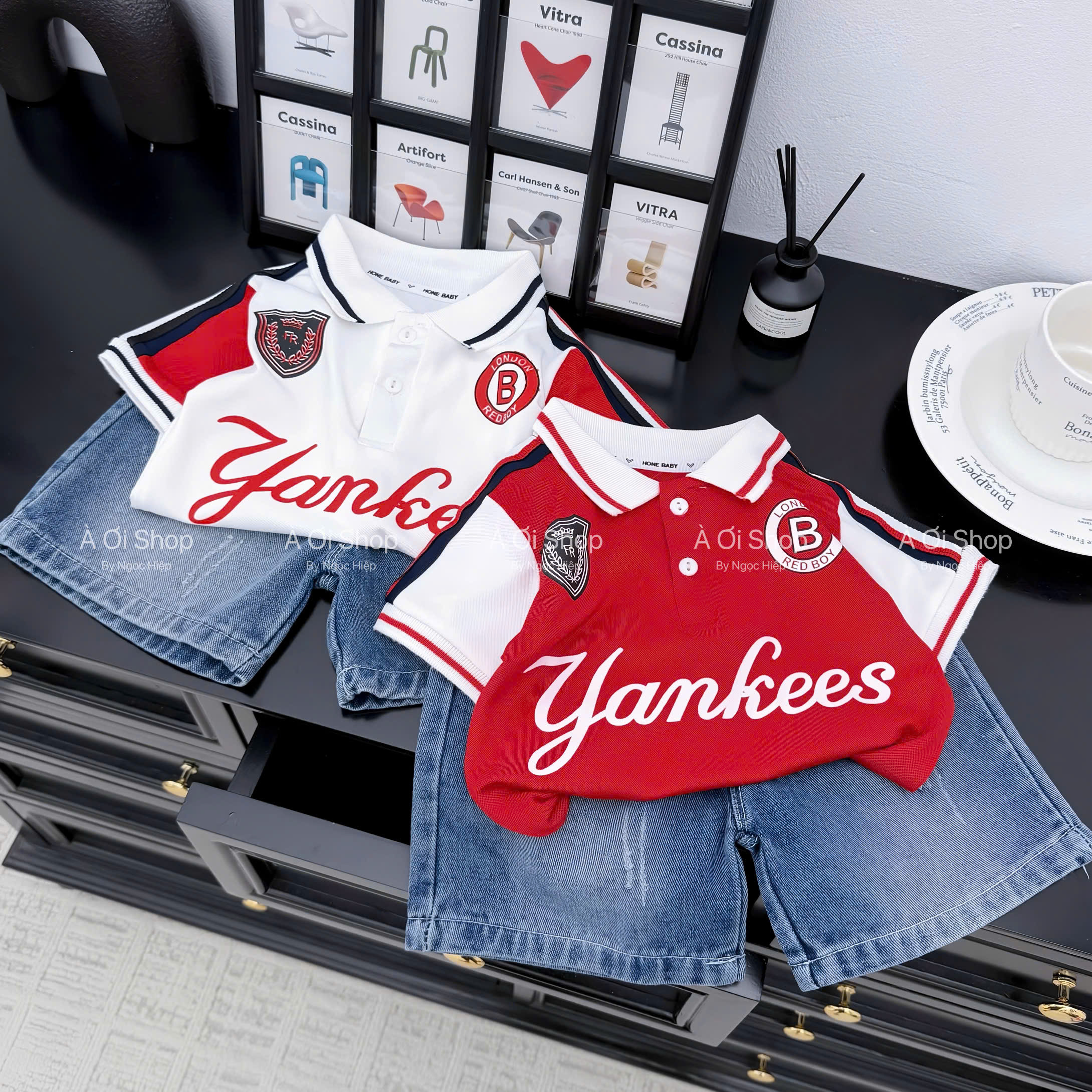 V92 BỘ CỘC QUẦN BÒ POLO VÒNG TRÒN CHỮ B- A116.830