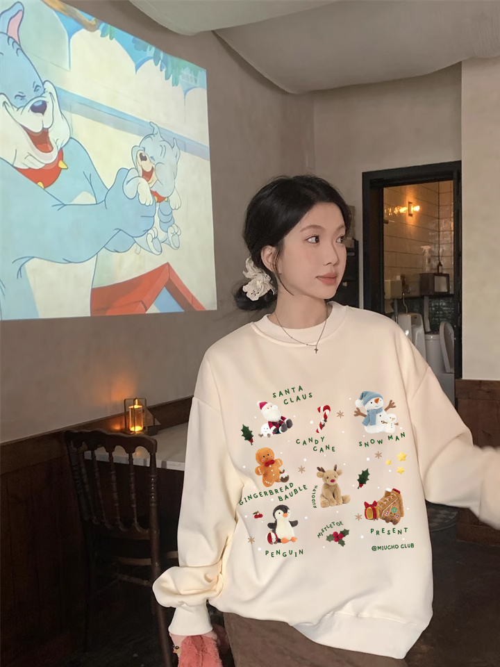 Áo sweater nam nữ giáng sinh noel form rộng vải nỉ chân cua STD1719 Miucho in mix_thumbnail_5