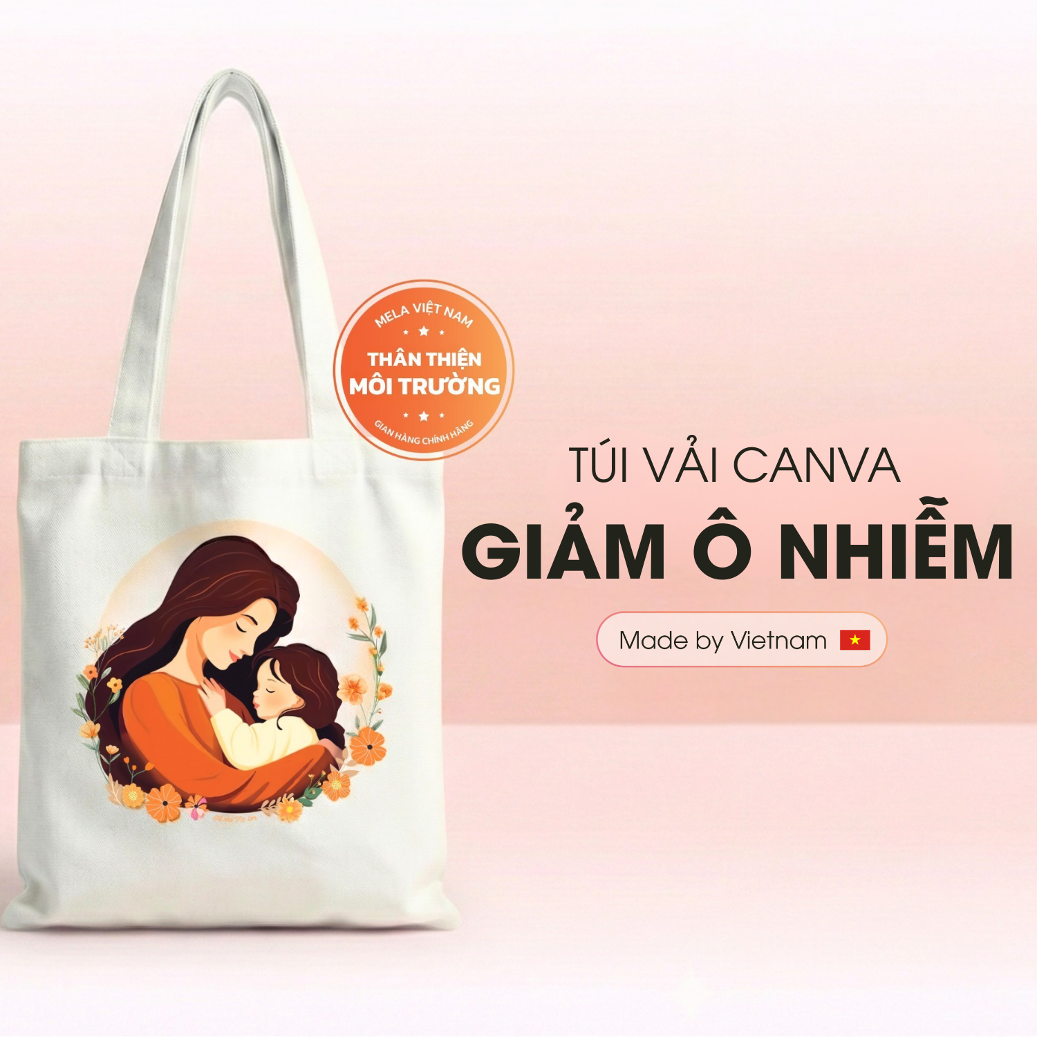 Túi Tote Canvas Mela