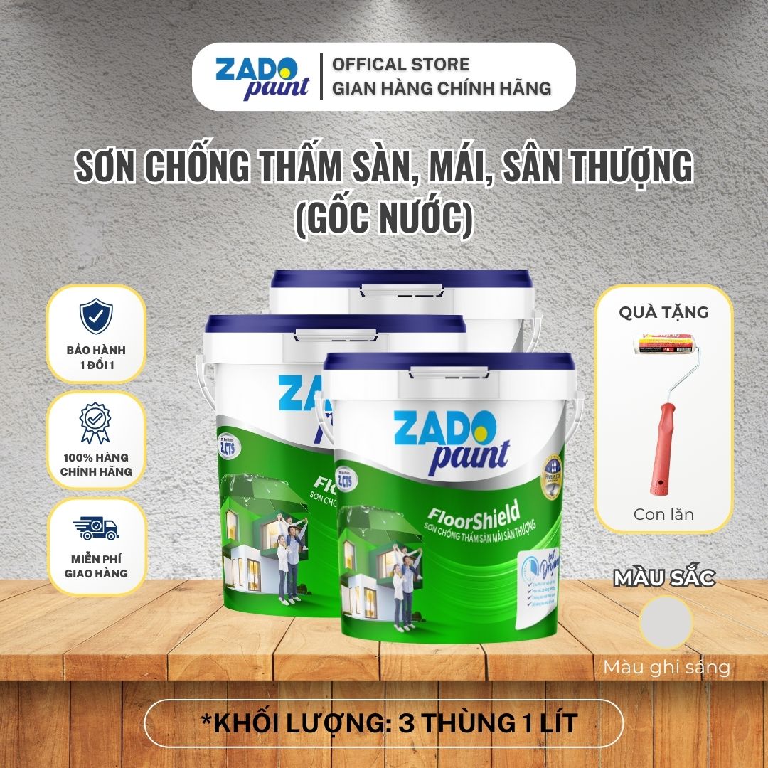 (3L) SƠN CHỐNG THẤM SÀN MÁI SÂN THƯỢNG