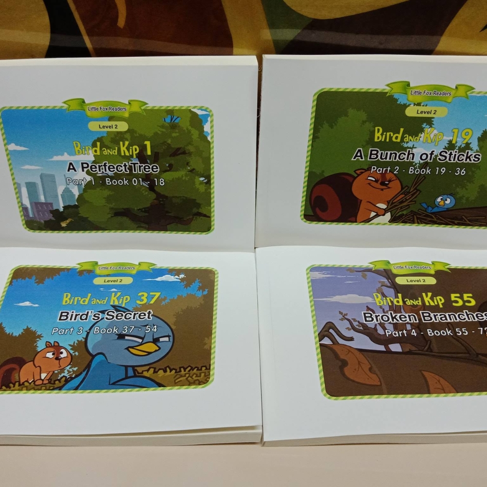Bộ truyện Little Fox Level 2 Bird and Kip – Trọn bộ 4 cuốn (kèm file nghe và video)