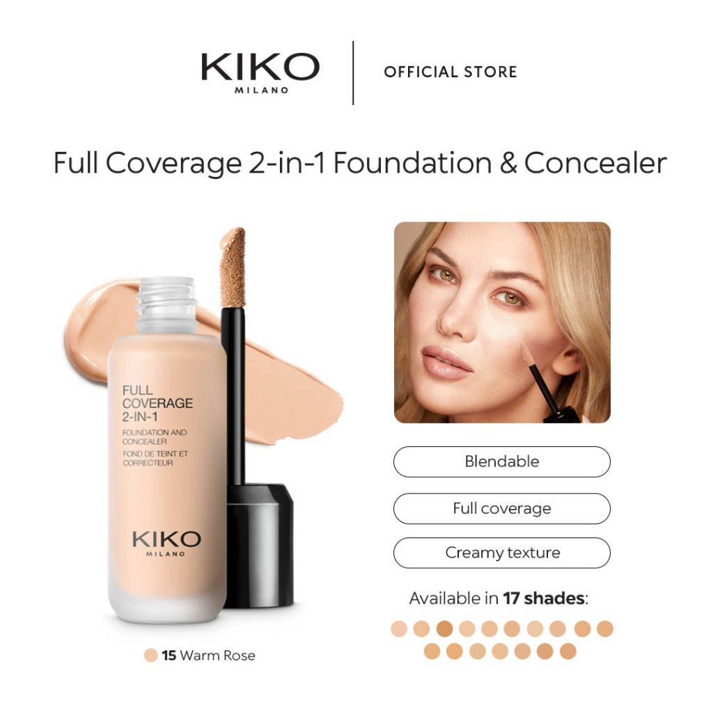 KIKO Milano Full Coverage 2-in-1 Foundation & Concealer