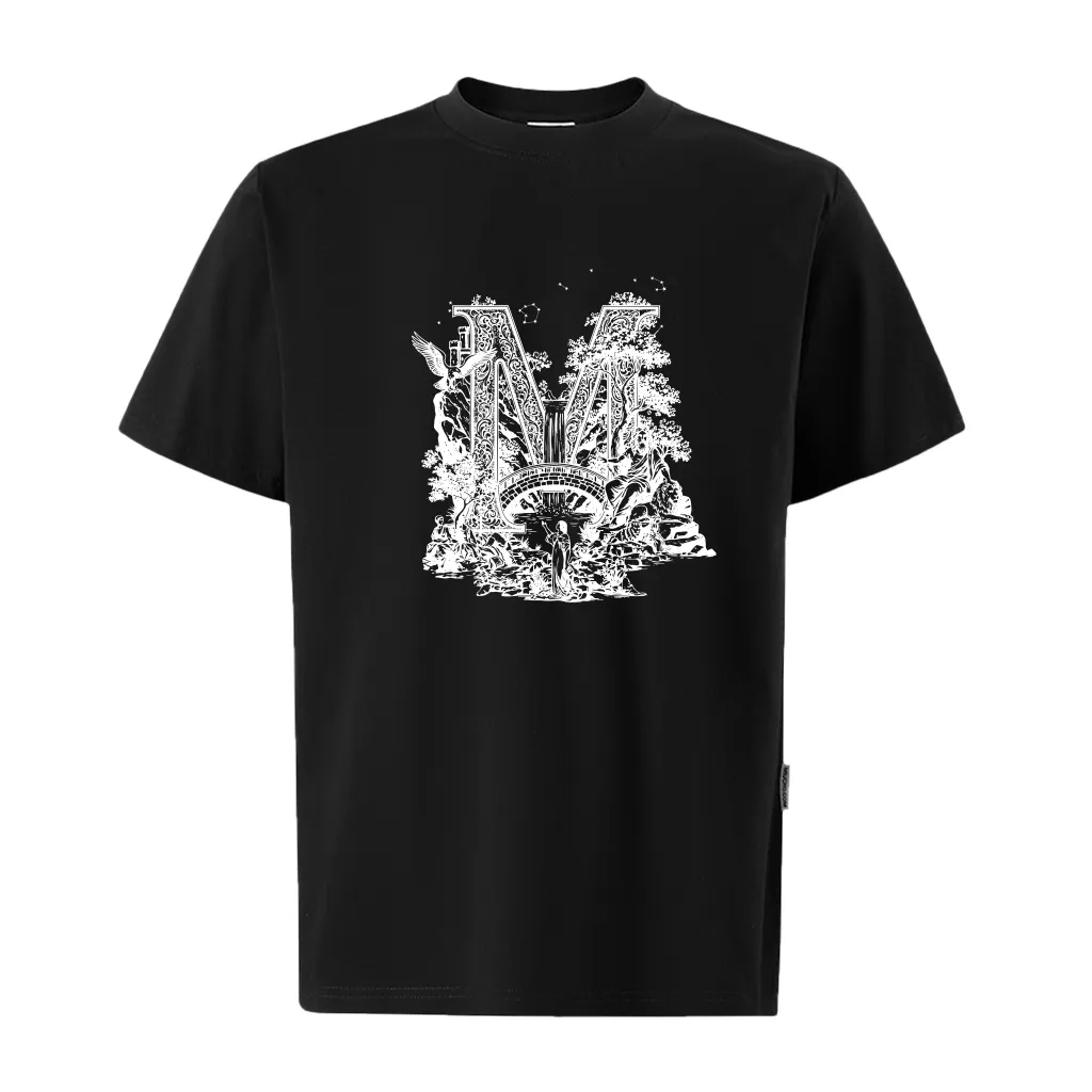 Áo thun nam form rộng Miucho Iconic vải cotton co giãn 2 chiều thoáng mát dễ phối đồ in chữ cái M 2758_thumbnail_9