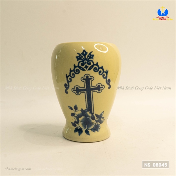 Bộ cốc vảy nước phép (sứ)( cốc + cây vảy)