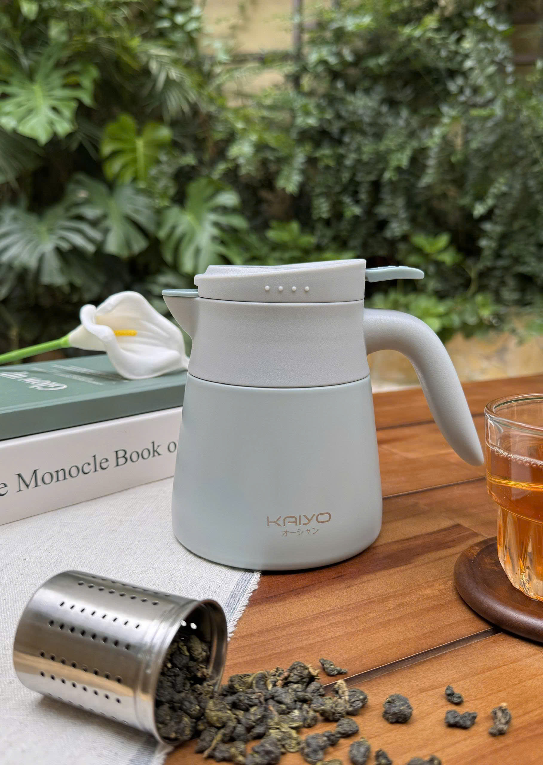 Bình giữ nhiệt pha trà kèm lõi lọc inox 304 Kaiyo 500ml_thumbnail_13