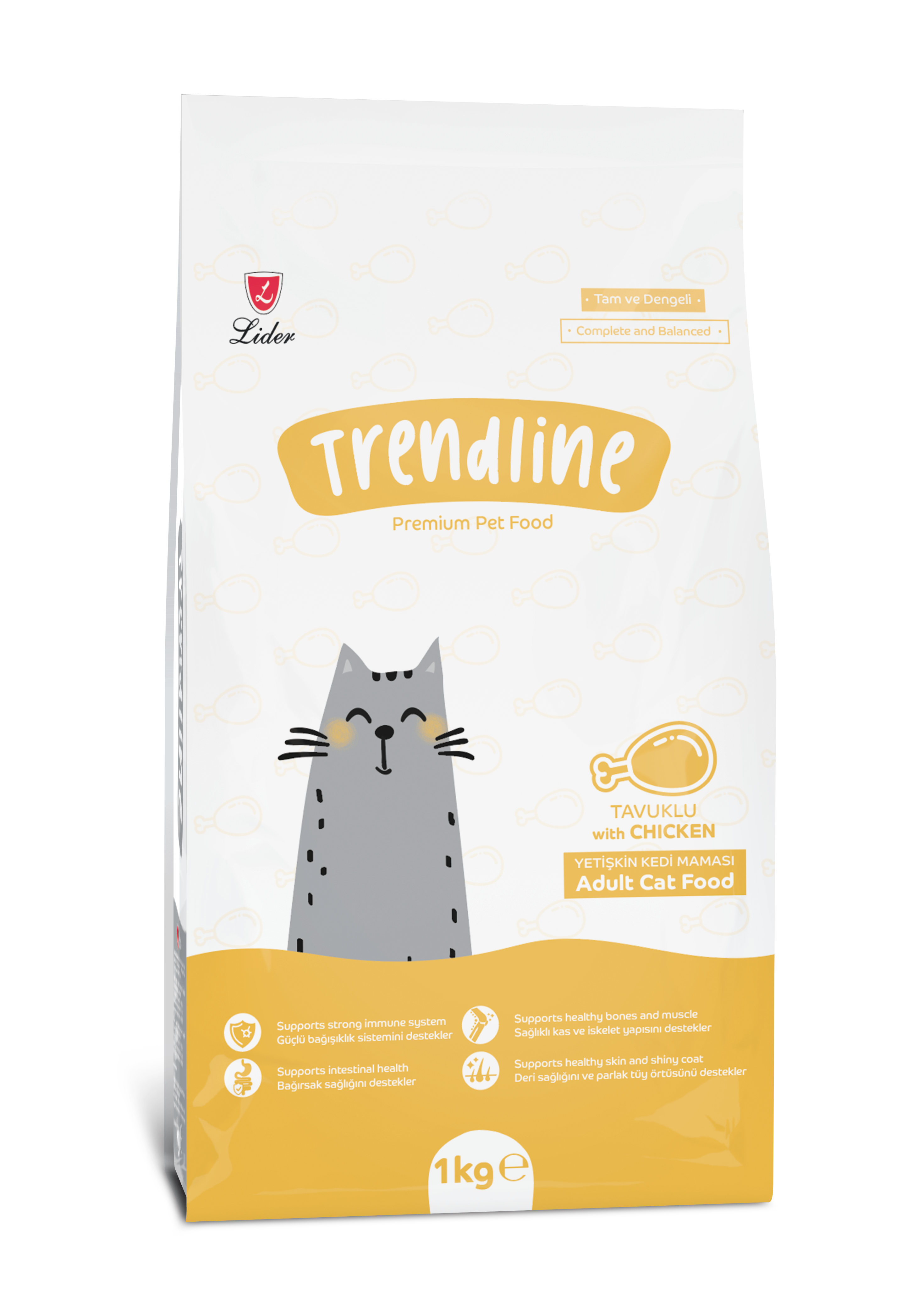Thức ăn cho mèo TRENDLINE ADULT CAT FOOD CHICKEN (Thịt gà) 1KG