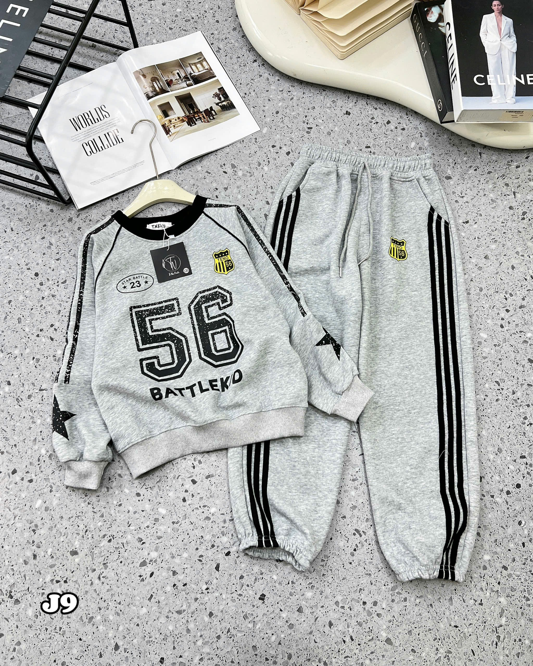 [J9] Sét Nỉ 56 TENO Bé Gái 22-55kg