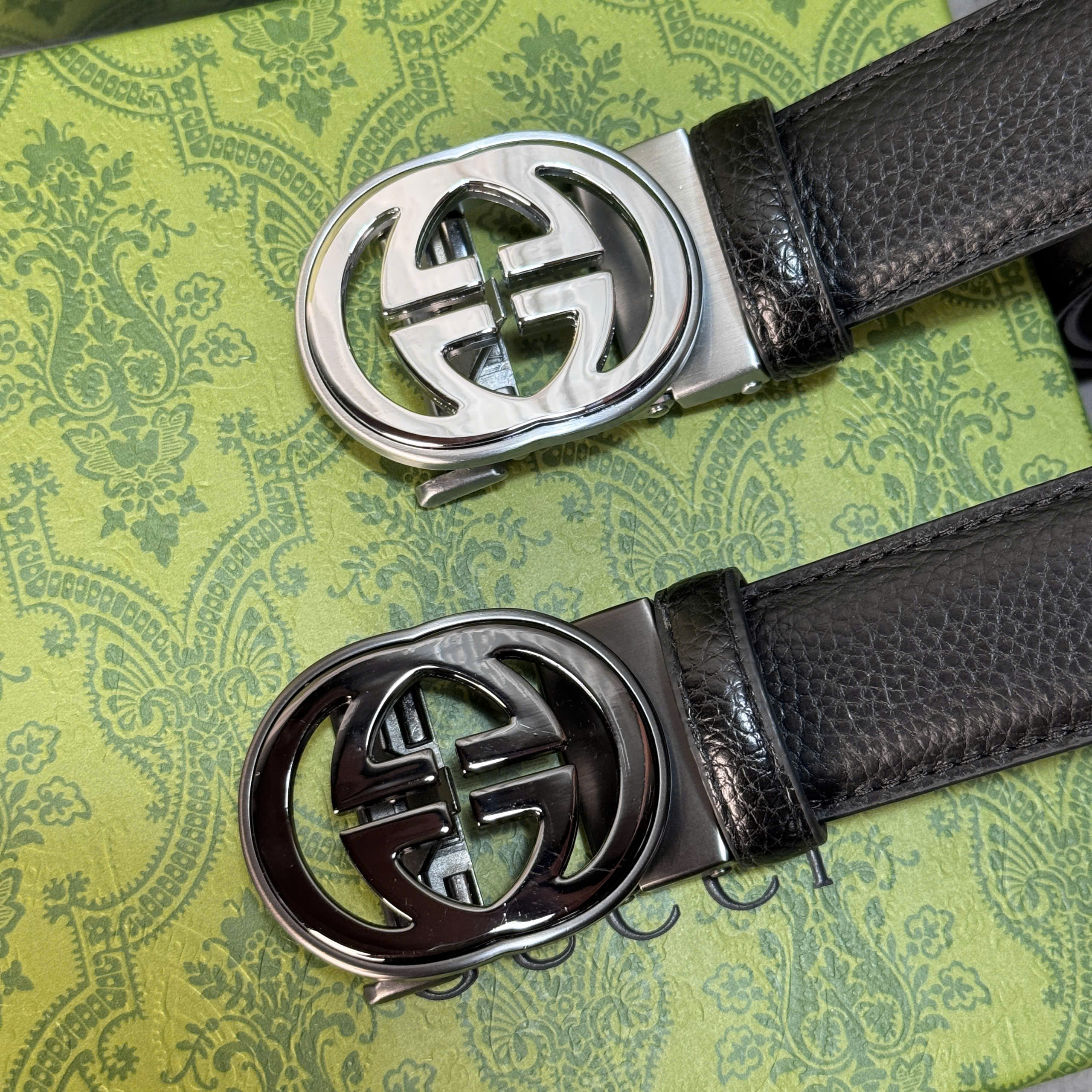 Thắt lưng Gucci Signature Leather Belt with Double G Buckle_thumbnail_1
