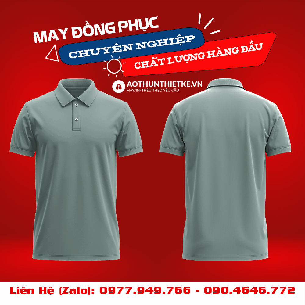 Áo Đồng Phục Polo Basic Vỏ Đậu_thumbnail_0