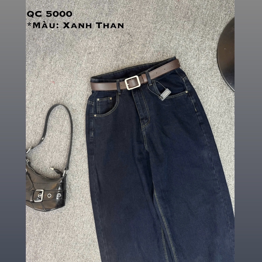 Quần jean ống suông lưng cao basic mới bigsize QJ5000 dành cho nàng béo mập từ 55-90kg_thumbnail_29