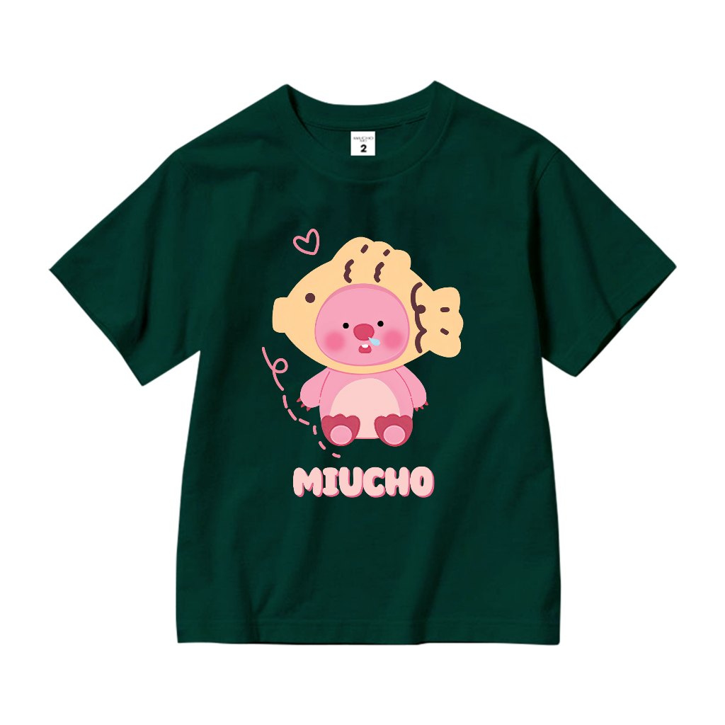 Áo thun Loopy cho bé gái 100% vải cotton thoáng mát basic AED649 Miucho Kid_thumbnail_12