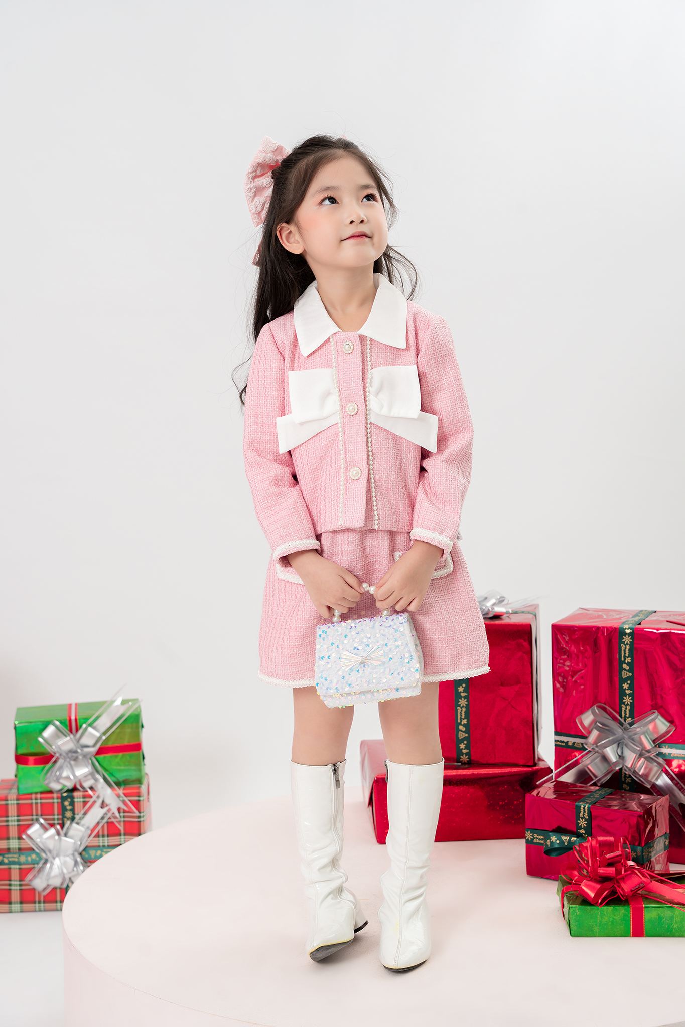 Áo dạ tweed phối nơ ngực_thumbnail_0