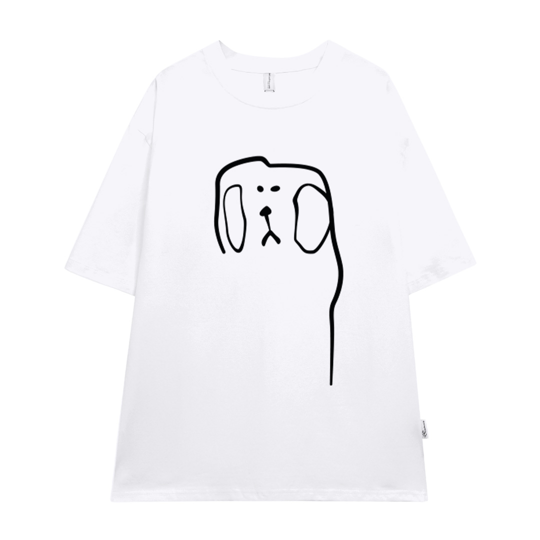 Áo thun cặp đôi couple đáng yêu from rộng ATD1371 Miucho vải cotton cổ tròn in artwork_thumbnail_19