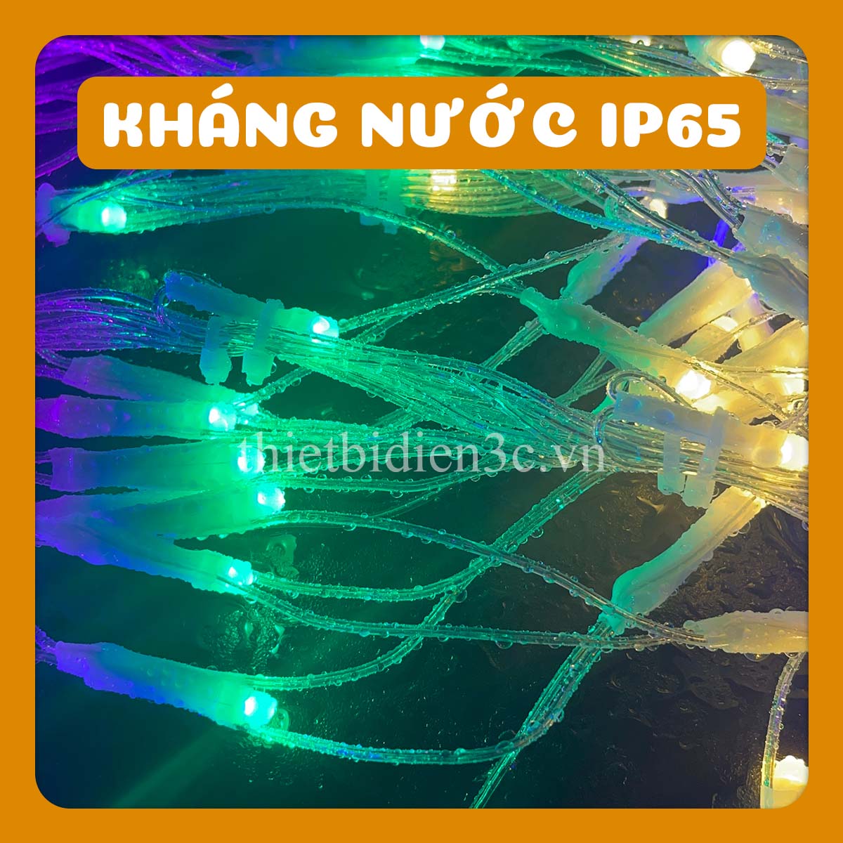 LED Đuôi Công Trang Trí Sự kiện trong nhà ngoài trời 8 chế độ nháy có kháng nước bền bỉ_thumbnail_8