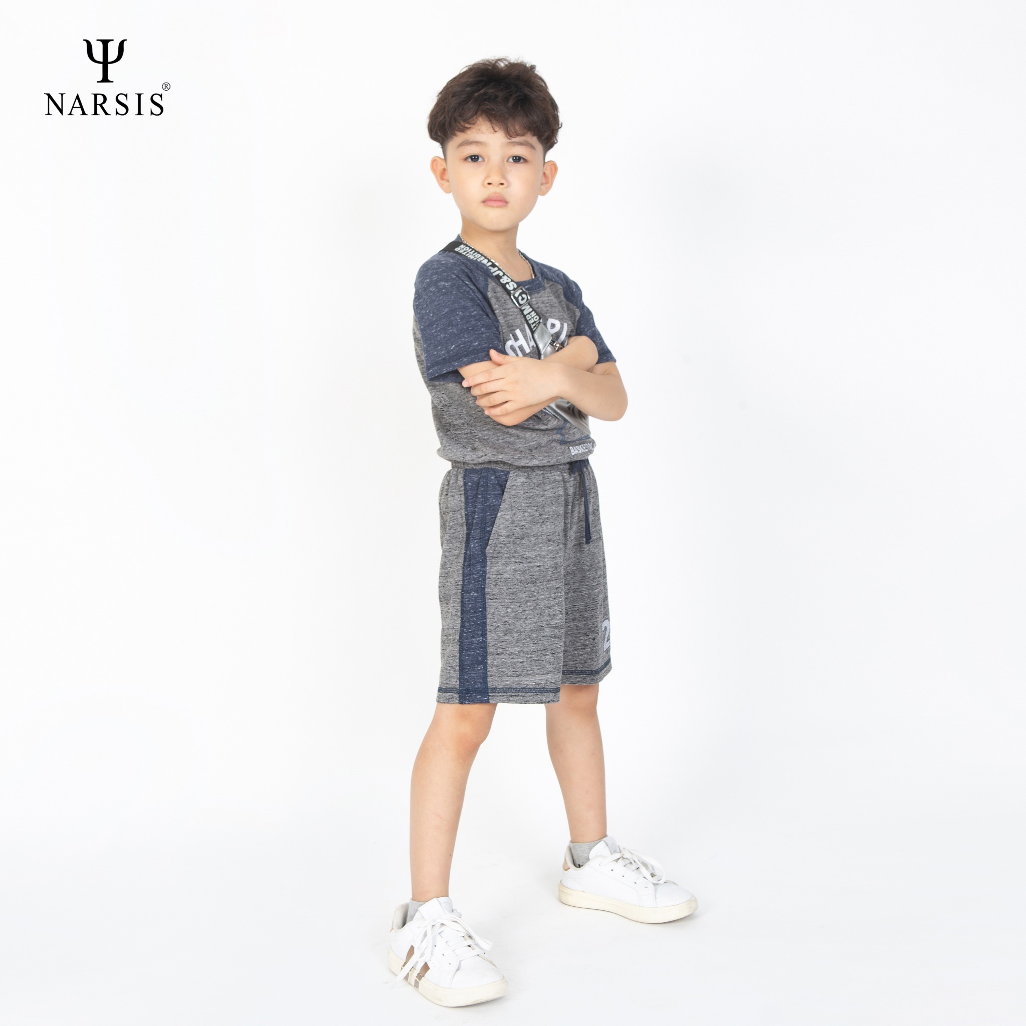 BỘ HÈ BÉ TRAI KE1007 NARSIS CHẤT LIỆU THOÁNG MÁT, DỄ CHỊU, THOẢI MÁI CẢ NGÀY, DỄ VẬN ĐỘNG