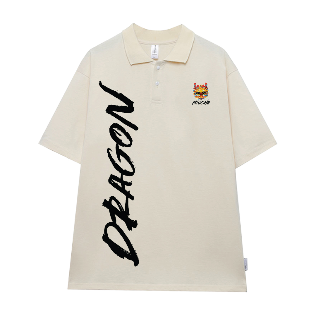 Áo polo Tết form rộng nam basic nhiều màu PLD905 Miucho Man tay ngắn Cổ trụ in typography_thumbnail_10