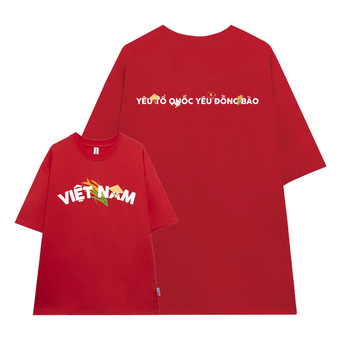 Áo thun Việt Nam tôi yêu form rộng 2505 Miucho vải cotton thoáng mát cổ tròn in mix_thumbnail_9