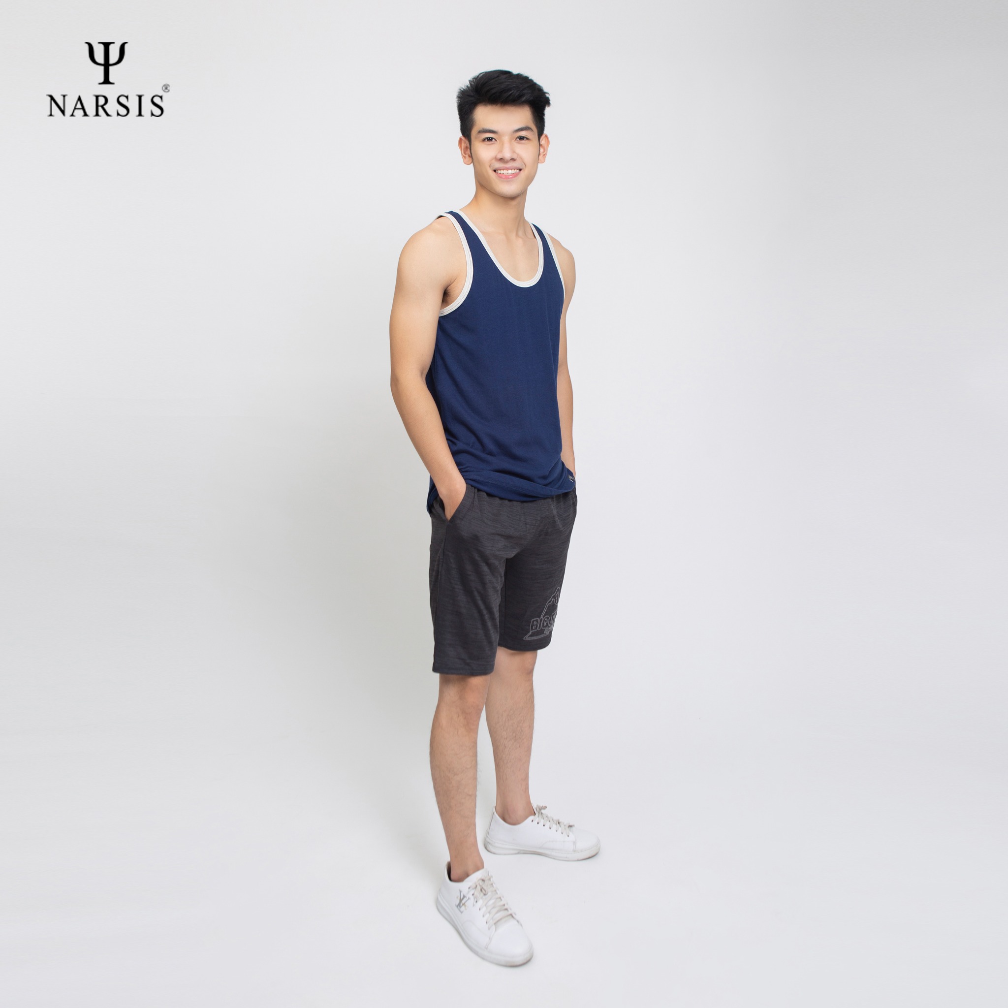 ÁO MAY Ô NAM D6040 NARSIS VẢI COTTON MỀM MẠI, CO GIÃN TỐT, VẢI THOẢI MÁI VẬN ĐỘNG, HÚT ẨM TỐT