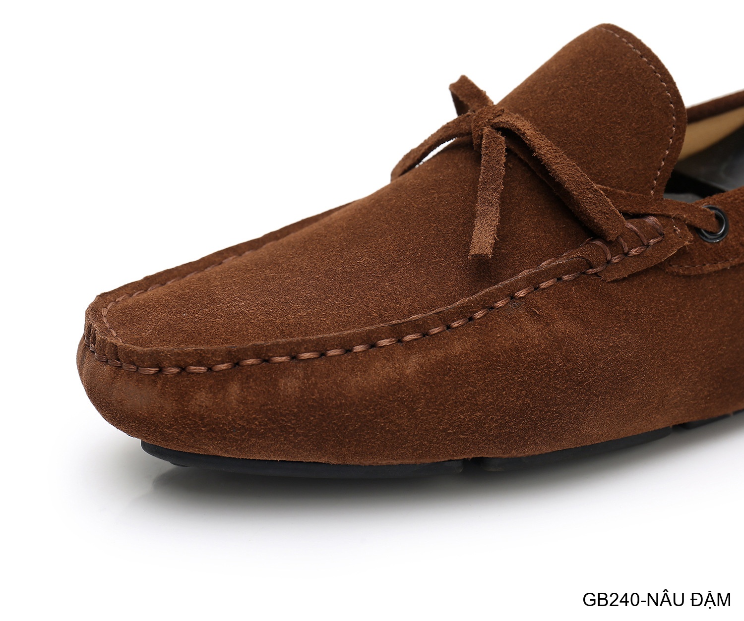 GB240 - Giày lười nam da heo kiểu Anh, đế bệt êm chân, phối nơ bướm thanh lịch_thumbnail_17