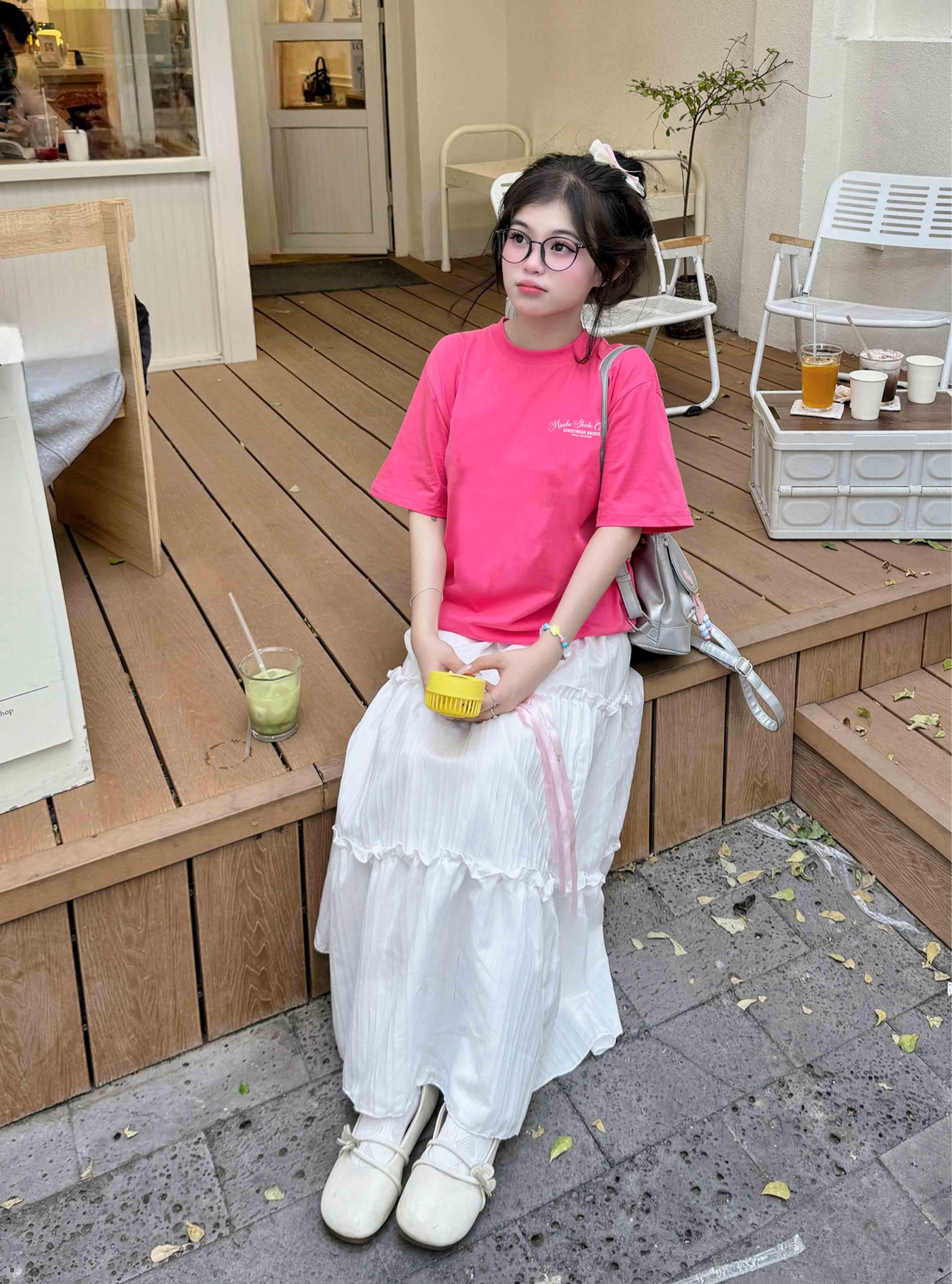 Áo thun nữ Local Brand form rộng chất vải cotton thoáng mát cổ tròn ATD1690 Miucho in mix_thumbnail_6