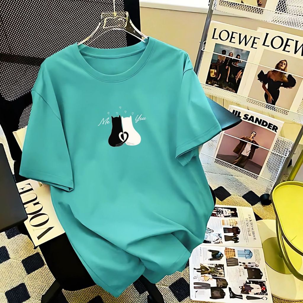 [Form Rộng] Áo thun nữ nhiều màu in hình mèo- LOZA RT8111_thumbnail_7