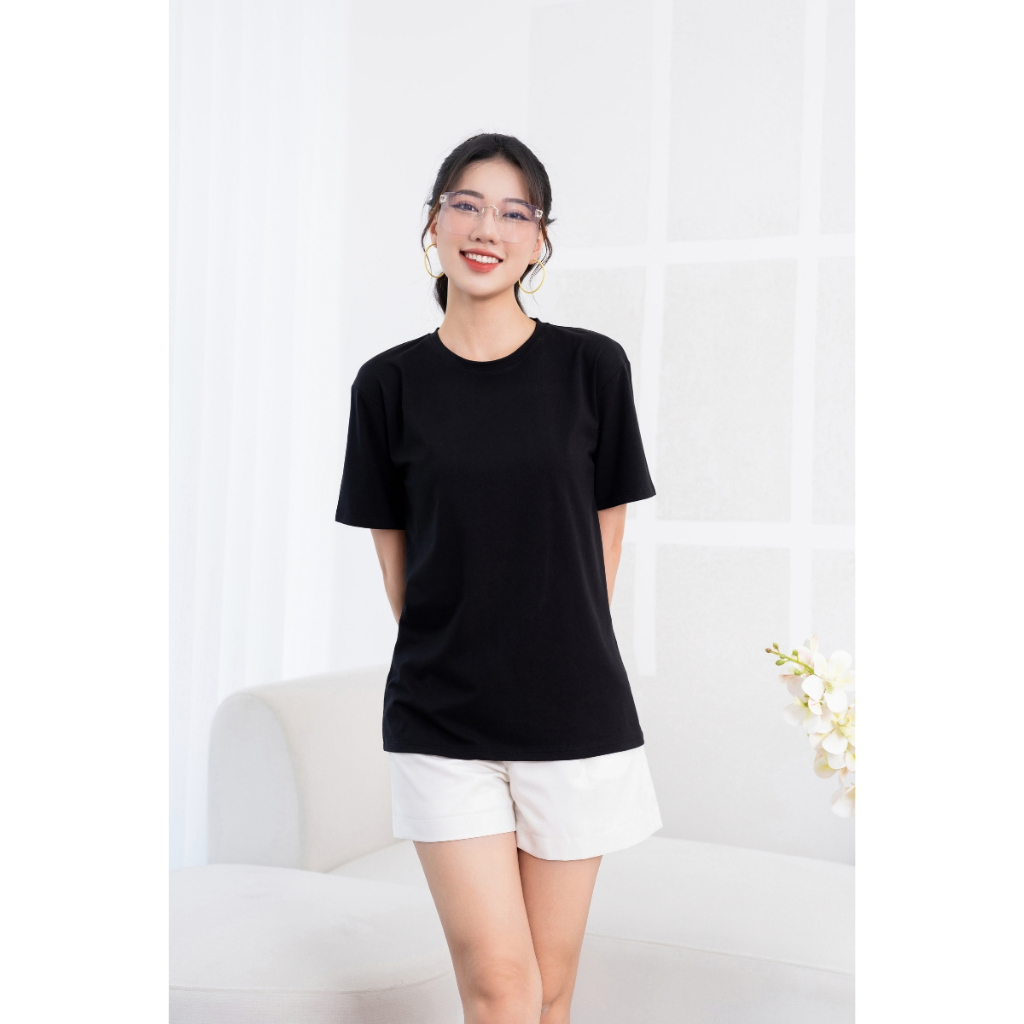 [Form Rộng] Áo phông nữ dáng rộng màu trơn chất cotton lạnh nhiều màu tươi trẻ - LOZA PH403301_thumbnail_8