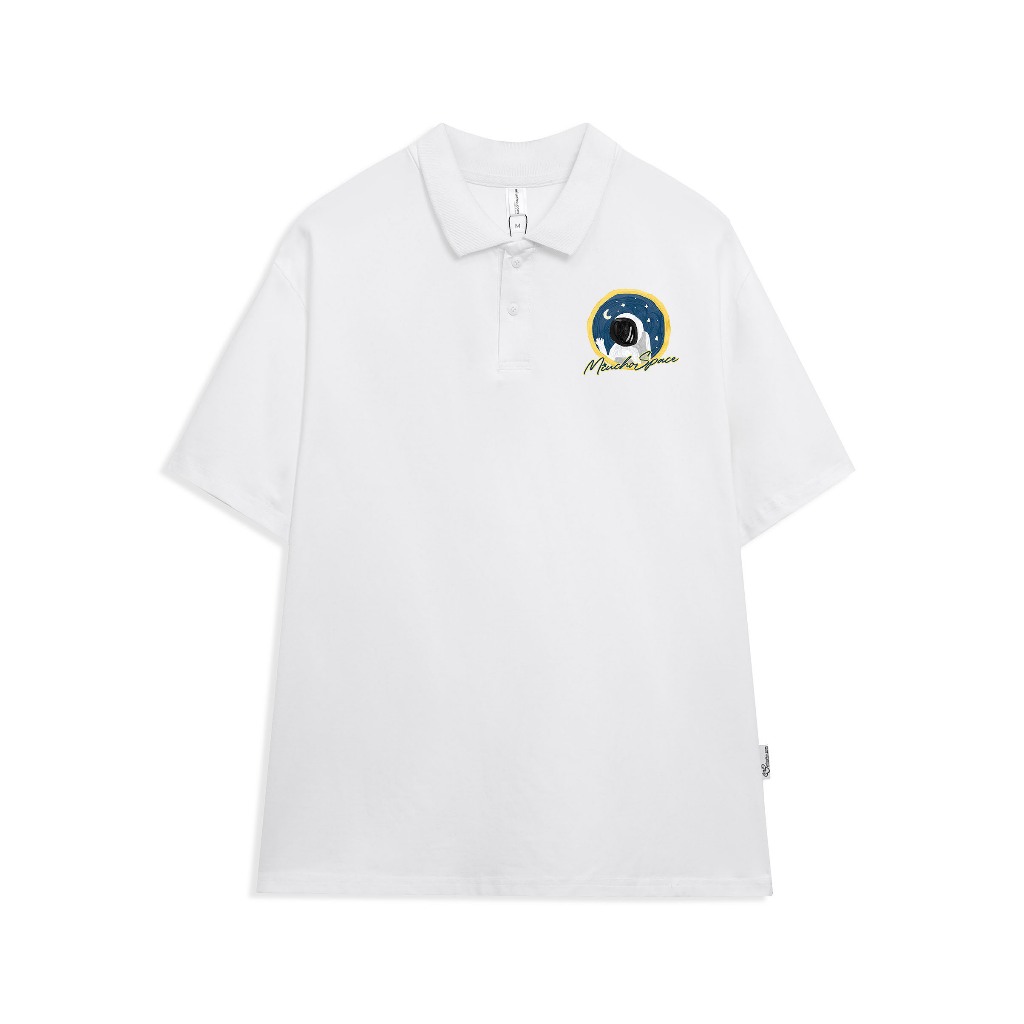 Polo nam đứng form tôn dáng PLD737 Miucho Man tay ngắn vải cotton Cổ trụ in graphic_thumbnail_6