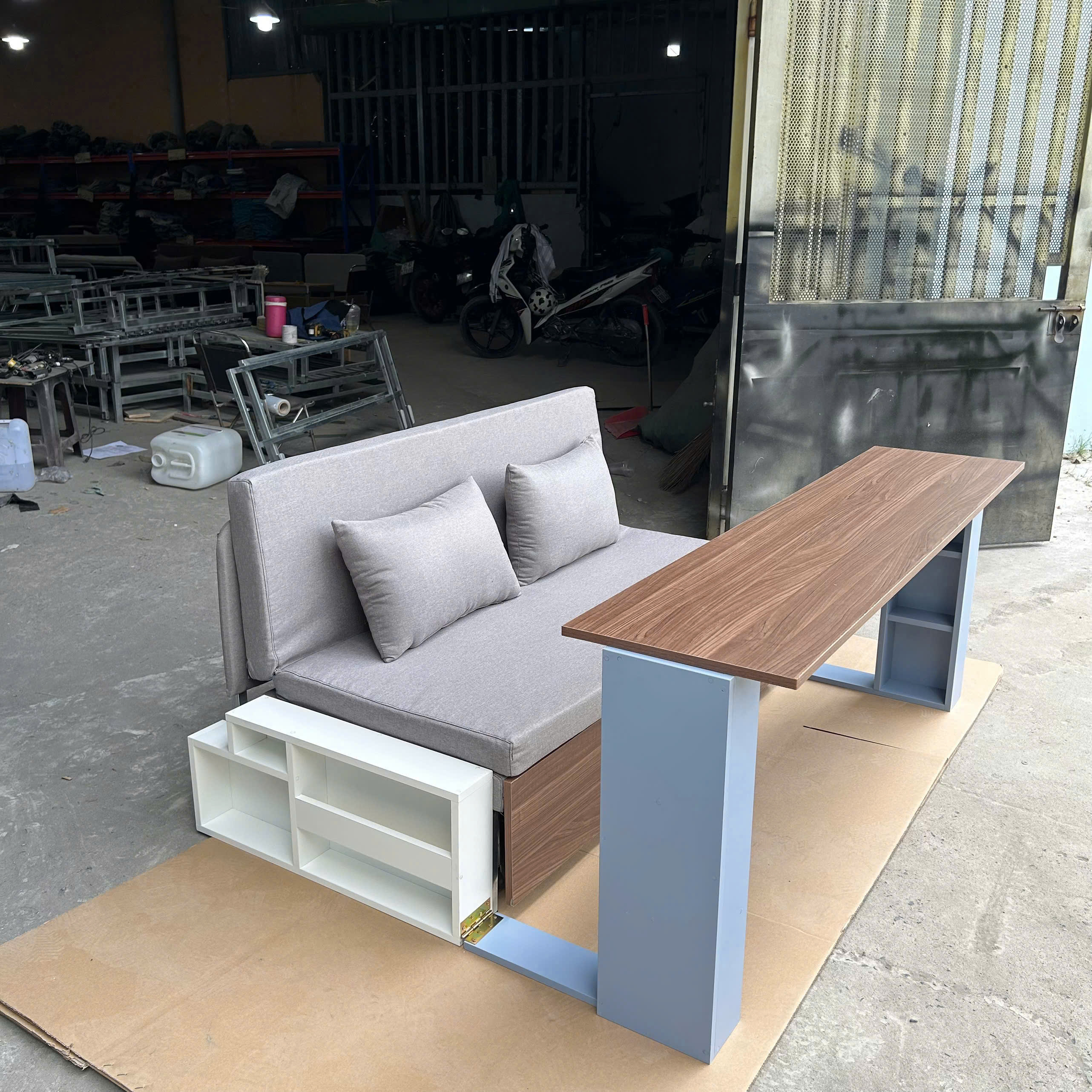 Sofa giường 4 trong 1 SmartFurni SMF28 - Tích hợp bàn làm việc + bàn ăn_thumbnail_5