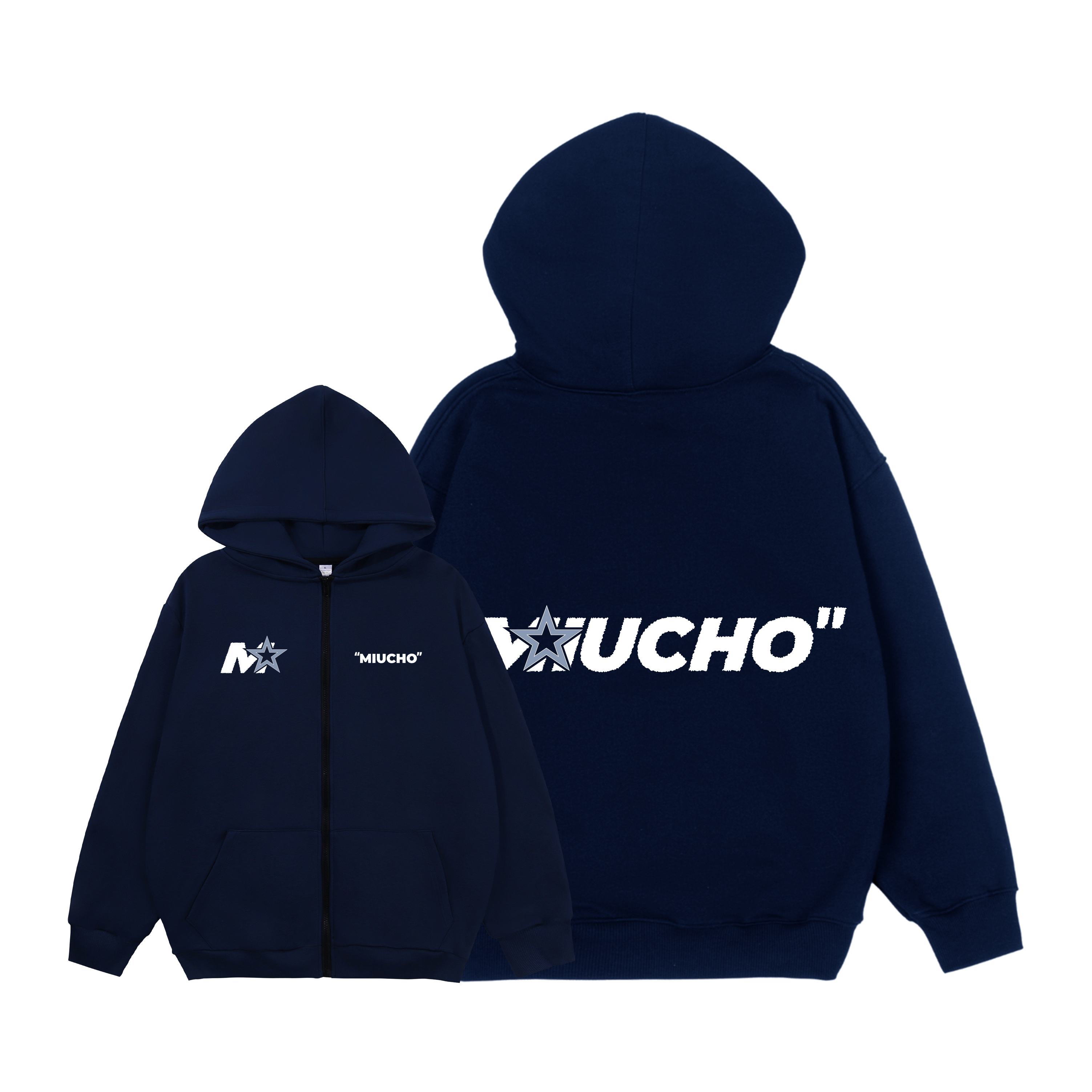 Áo hoodie zip local brand HZD1588 Miucho vải nỉ chân cua dày dặn mủ rộng in typography_thumbnail_9