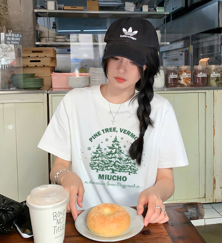 Áo thun nữ giáng sinh noel form vừa regular vải cotton 4c thoáng mát 1767 Miucho Chic Chic in mix_thumbnail_6